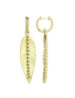 Серьги из лимонного золота