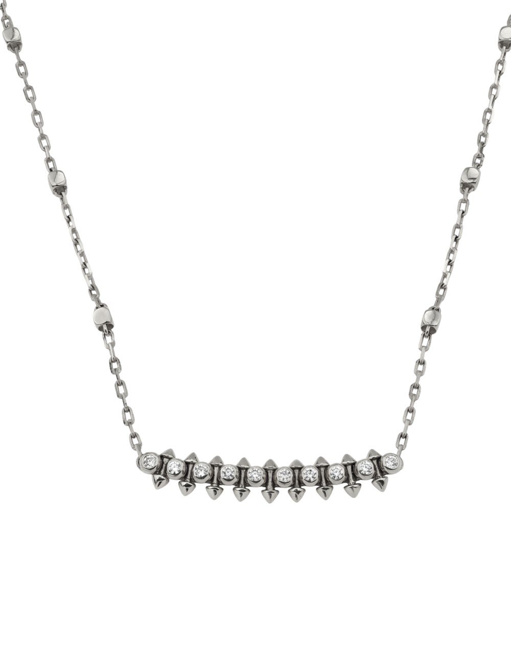 Колье из белого золота c бриллиантами