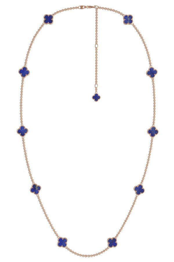 Колье из золота c лазуритом