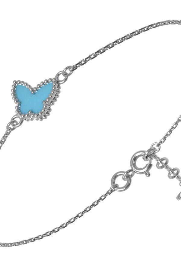 Браслет из белого золота c бирюзой