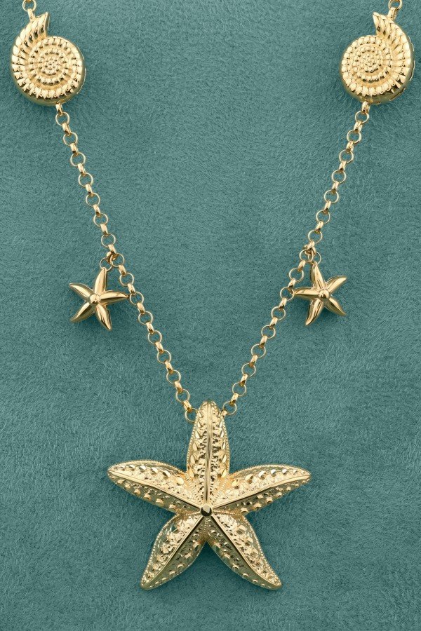 Колье из лимонного золота 585 пробы