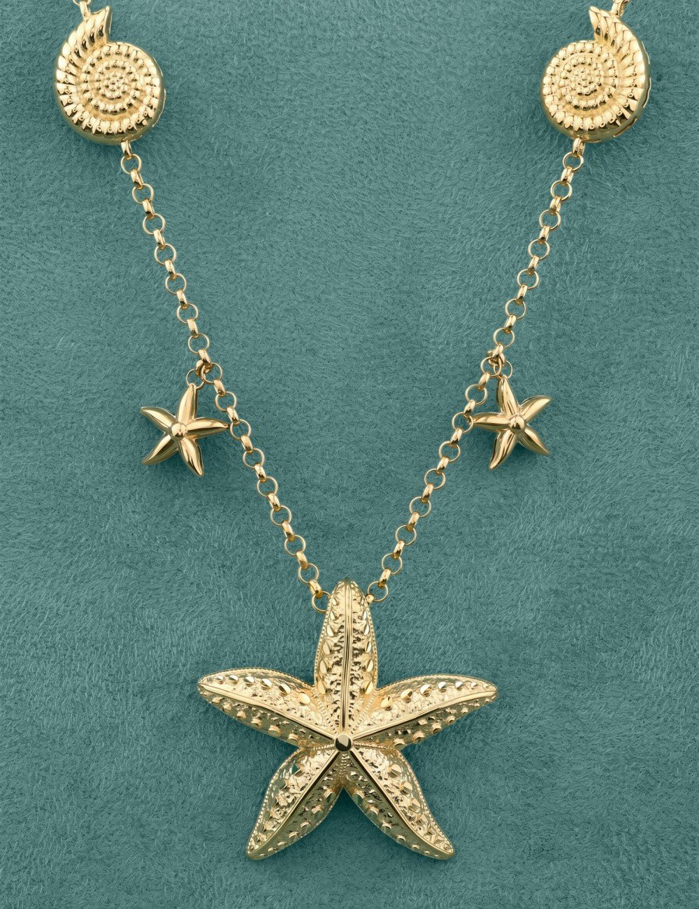 Колье из лимонного золота