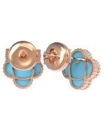 Серьги из золота c бирюзой