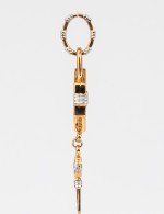 Подвеска из золота c ониксом и перламутром