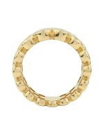 Кольцо из лимонного золота c бриллиантами и рубином