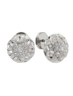 Серьги из белого золота c бриллиантами