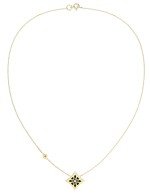 Колье из лимонного золота c бриллиантами и ониксом