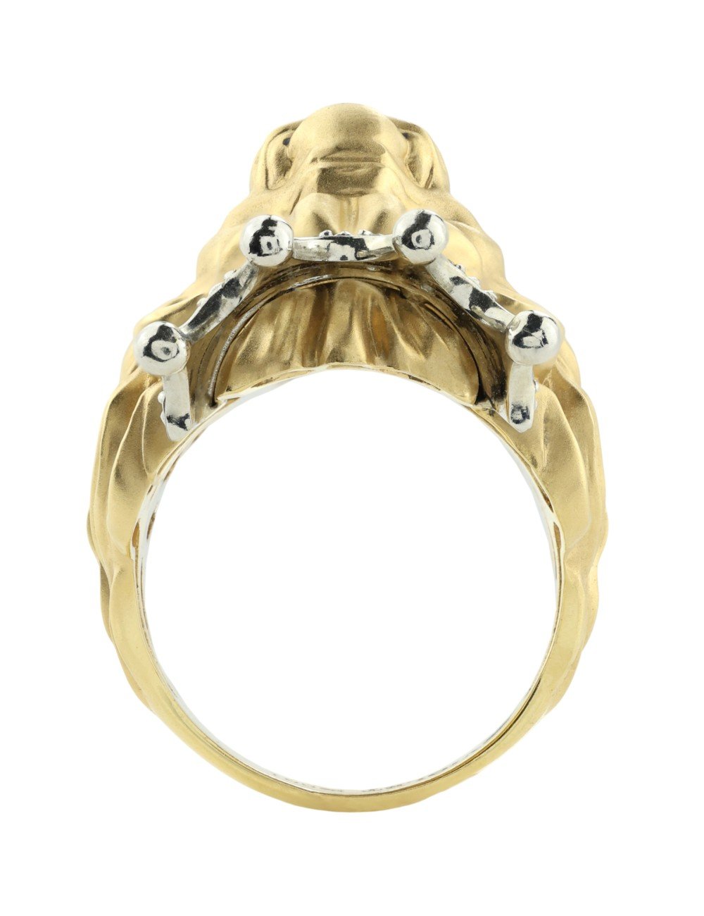 Кольцо из лимонного золота c эмалью и бриллиантами