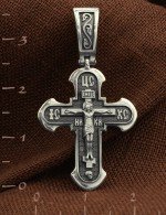 Крест из белого золота