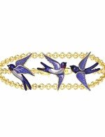 Браслет из лимонного золота c эмалью и топазом London