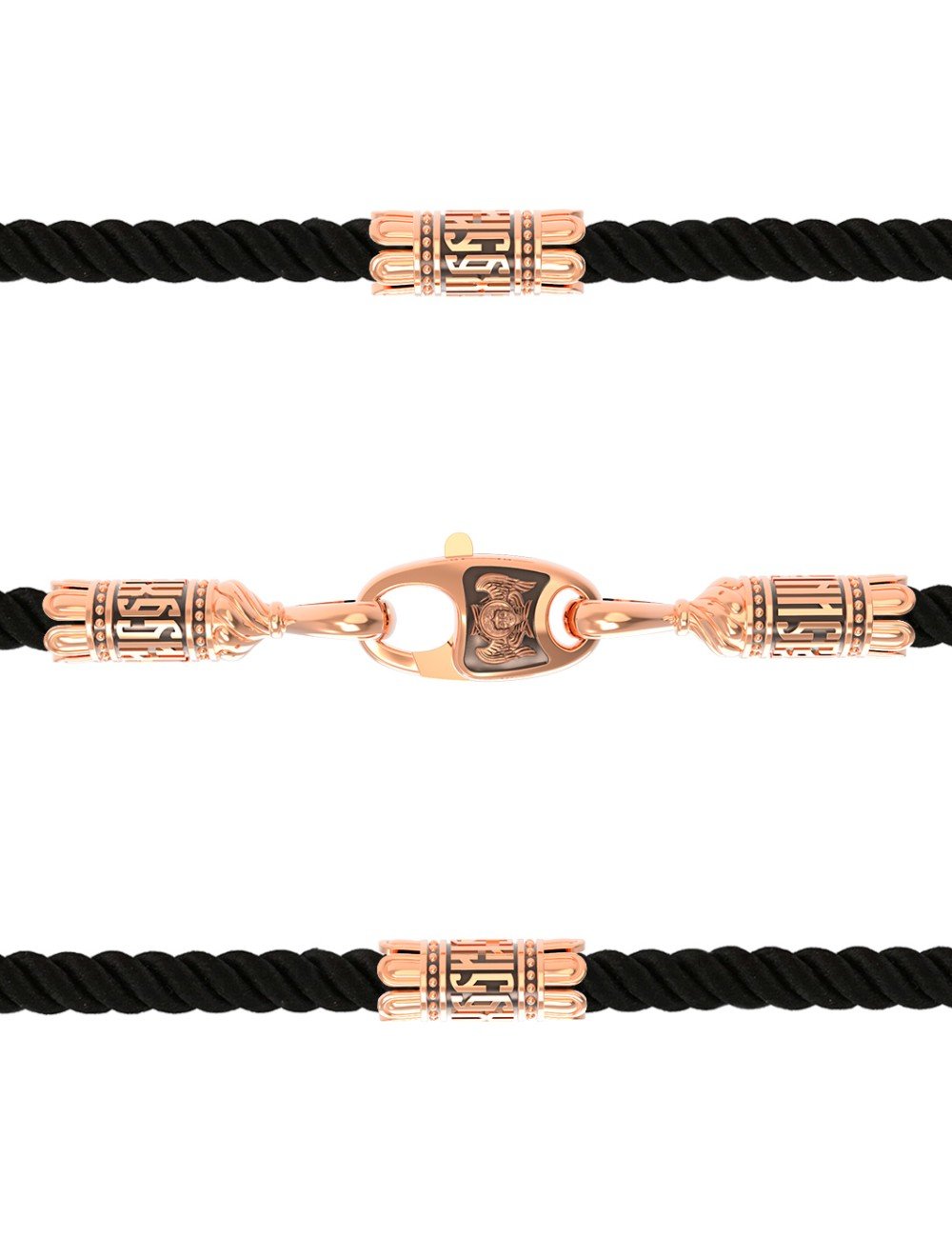 Шнурок шёлковый из золота c шёлковым шнурком