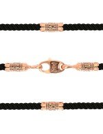 Шнурок шёлковый из золота c шёлковым шнурком