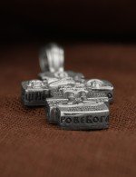 Крест из белого золота