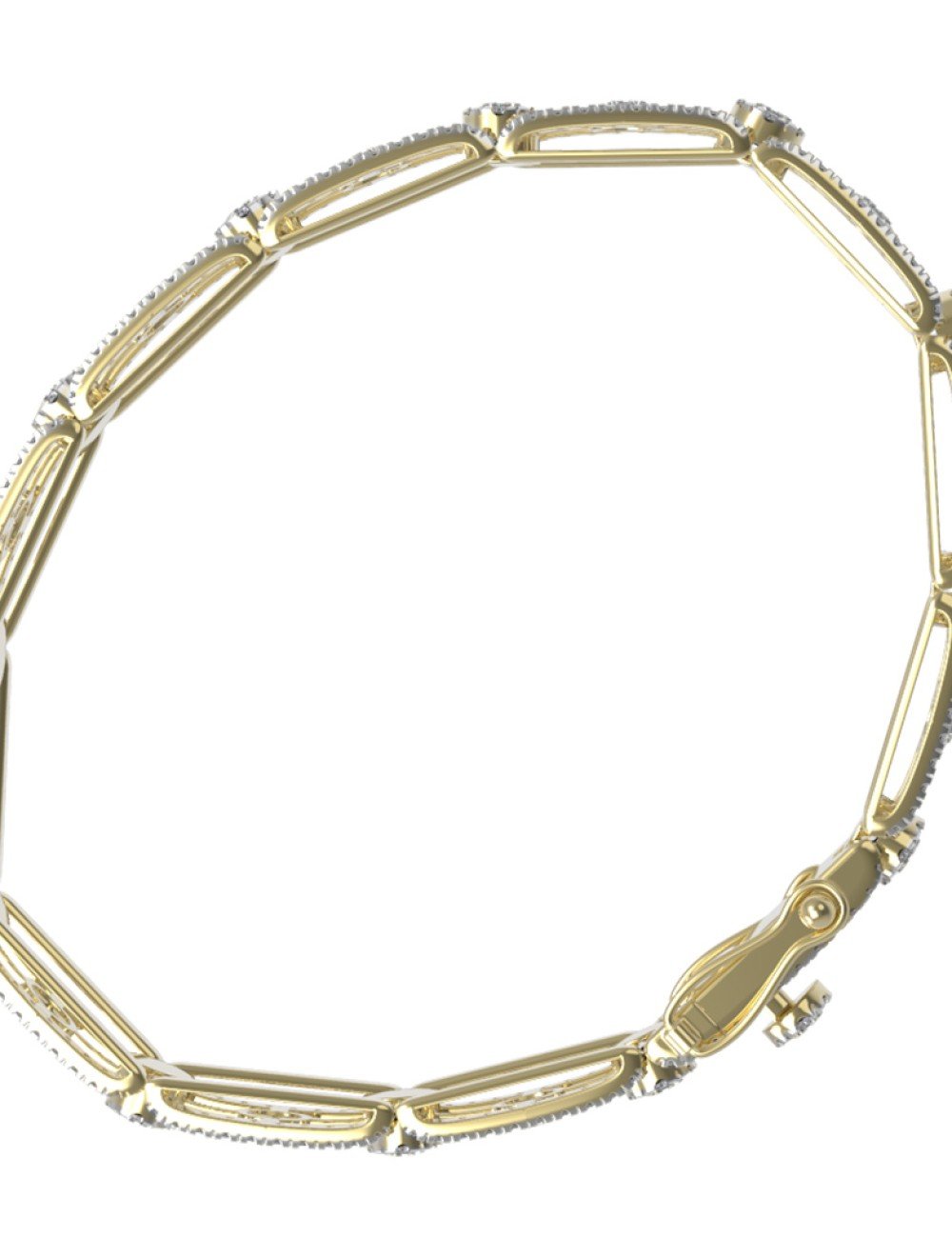 Браслет из лимонного золота c бриллиантами