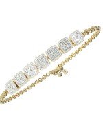 Браслет из лимонного золота c бриллиантами