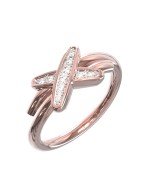 Кольцо из розового золота c бриллиантами