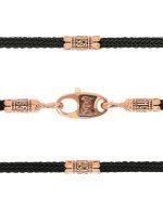 Шнурок шёлковый из золота c шёлковым шнурком