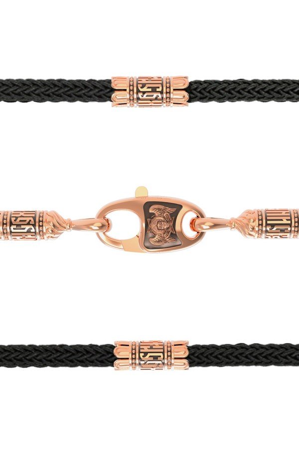 Шнурок шёлковый из золота c шёлковым шнурком