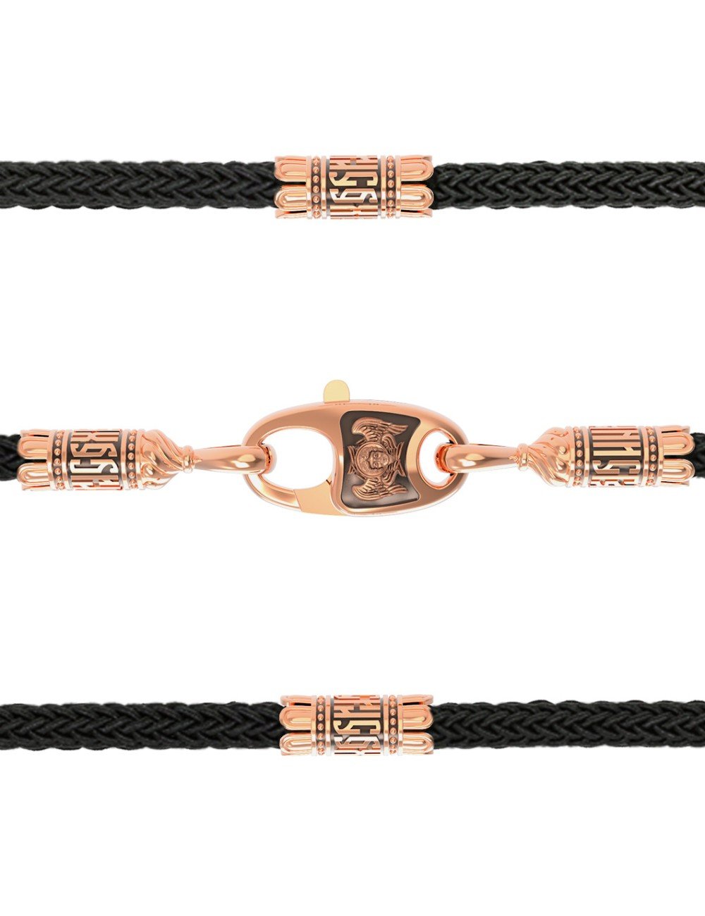 Шнурок шёлковый из золота c шёлковым шнурком