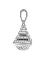 Подвеска из белого золота c бриллиантами