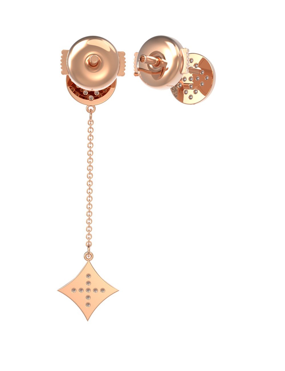 Серьги из золота c бриллиантами