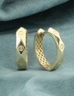 Серьги из лимонного золота