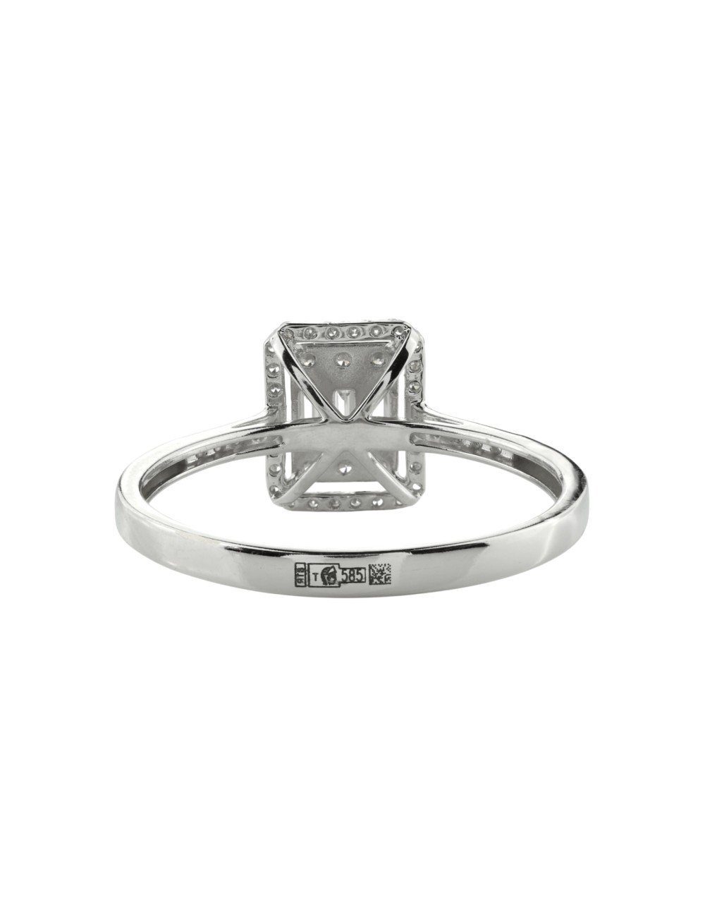 Кольцо из белого золота c бриллиантами