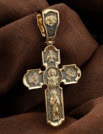 Крест из лимонного золота