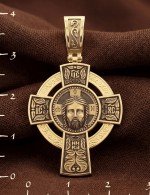 Крест из лимонного золота