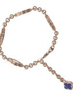 Браслет из золота c лазуритом и перламутром