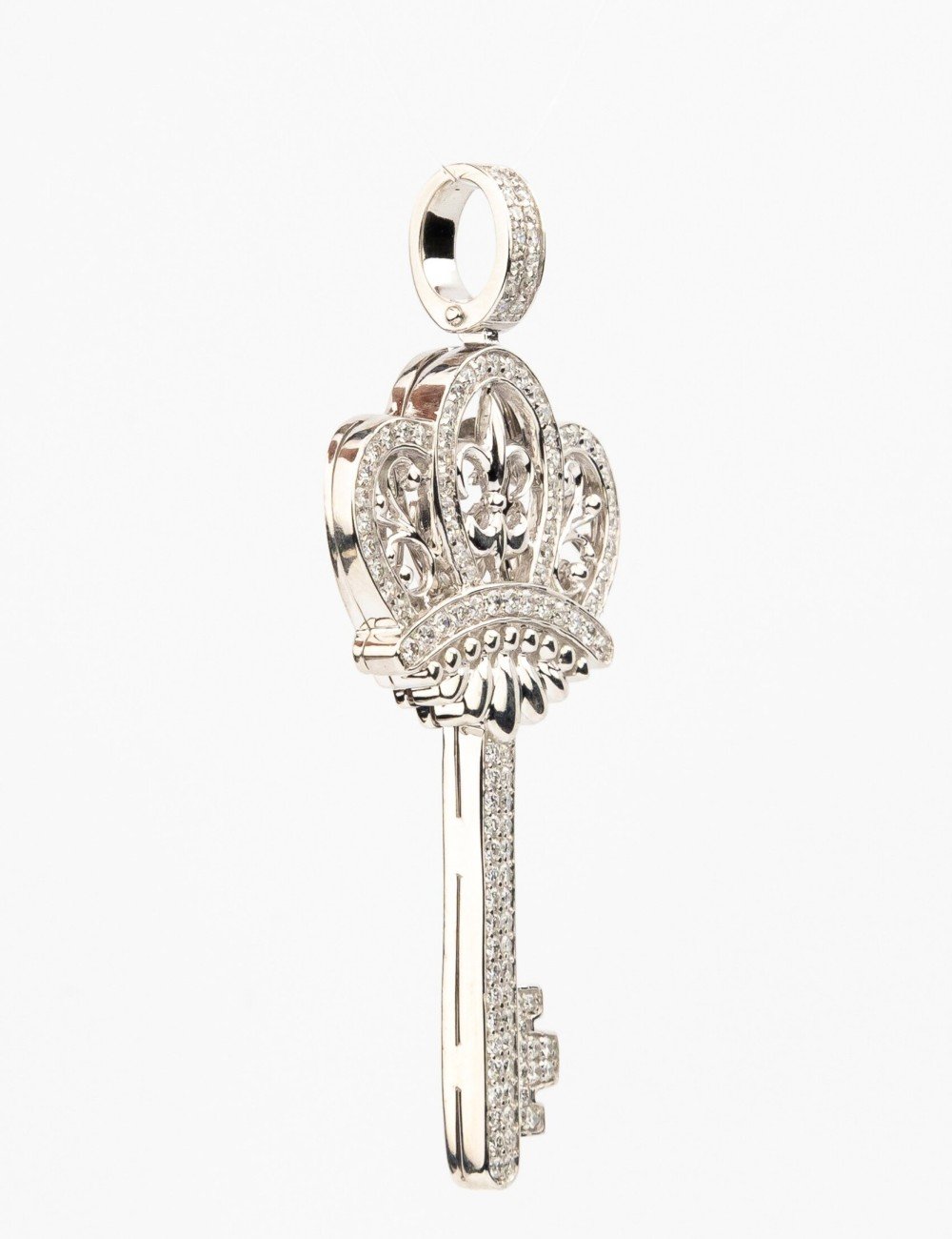 Подвеска из белого золота c бриллиантами