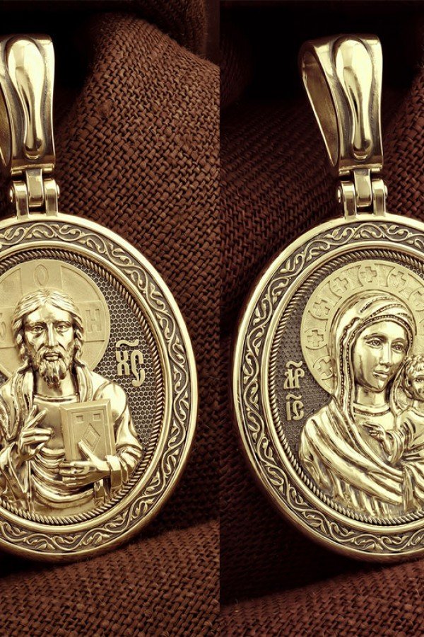 Образок из лимонного золота