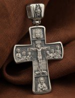 Крест из белого золота