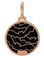 Подвеска из золота c эмалью и ониксом