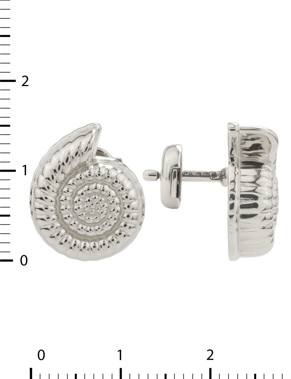 Серьги из белого золота