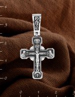 Крест из белого золота