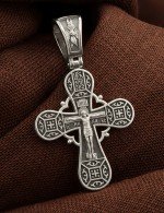Крест из белого золота