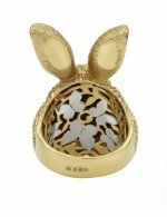 Кольцо из лимонного золота c эмалью