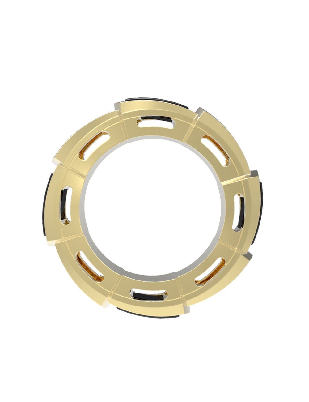 Подвеска из лимонного золота c ониксом