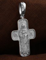 Крест из белого золота