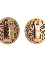 Серьги из золота c эбеновым деревом