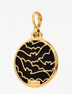 Подвеска из золота c эмалью и ониксом