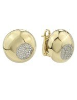 Серьги из лимонного золота c бриллиантами