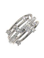 Кольцо из белого золота c бриллиантами