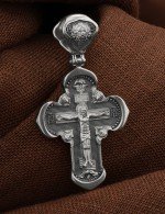 Крест из белого золота