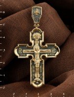 Крест из лимонного золота