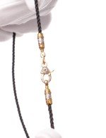 Шнурок шёлковый из золота c шёлковым шнурком