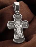 Крест из белого золота