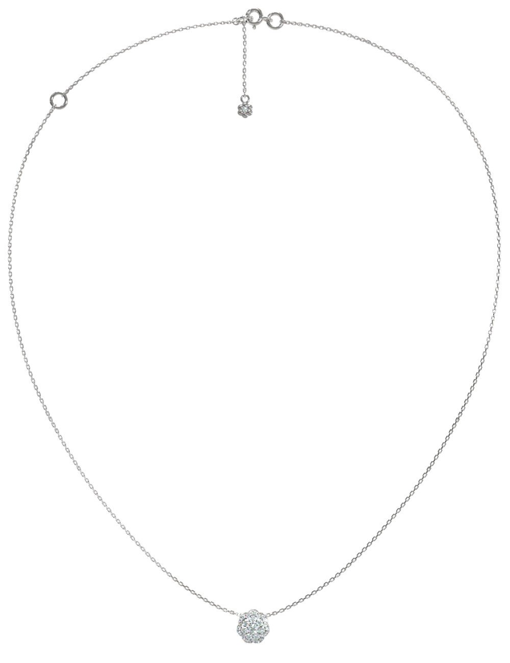 Колье из белого золота c бриллиантами