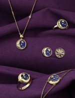 Браслет из лимонного золота c бриллиантами и перламутром